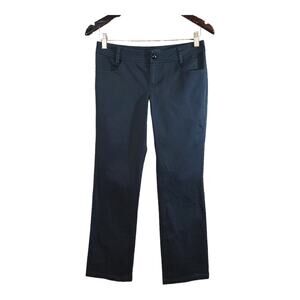 Versace Jeans Couture Low Rise Straight Leg Chino Pants in Navy Y2K Women's 4/6